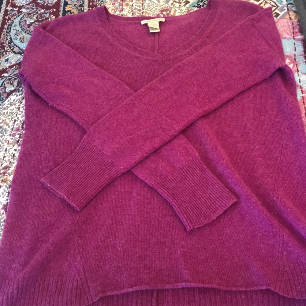Purple cashmere sweater